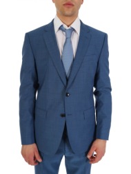 boss σακακι κοστουμιου super 100 slim fit lanificο tesse biella h-huge-mm-224 ραφ μπλε