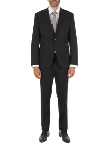 boss κοστουμι slim fit all over logo η-ηugε 2pcs-224 μαυρο