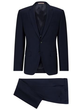 boss κοστουμι με γιλεκο h-huge-3pcs232 μπλε