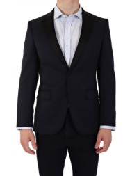 boss σακακι κουστουμιου σμοκιν peak lapel h-huge-tux-n-b1 slim fit μπλε