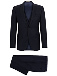 boss κοστουμι slim fit margotto bi-stretch h-huge-3pcs-232 μπλε