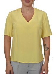 tommy hilfiger top v neck hoggan κιτρινο