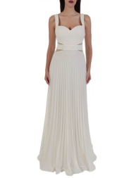 allure φορεμα maxi πλισε φαρδia tiranta διαφανια πλaϊ ζαχαρι