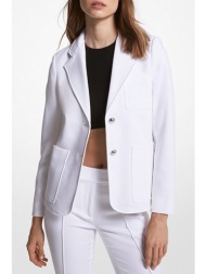 michael kors σακακι κουμπια τσεπη λευκο