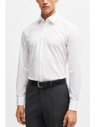 boss πουκαμισο regular fit h-joe-kent-c3-214 easy iron stretch λευκο