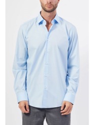 boss πουκαμισο regular fit h-joe-kent-c3-214 easy iron stretch σιελ