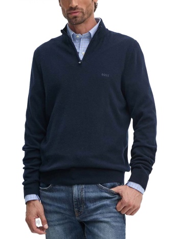 boss πλεκτο halfzip emario μπλε σε προσφορά