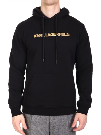karl lagerfeld φουτερ hoodie gold logo μαυρο σε προσφορά