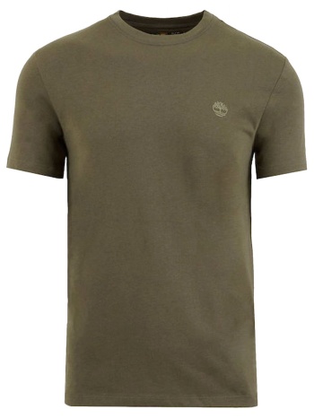 timberland t-shirt slim fit logo χακι