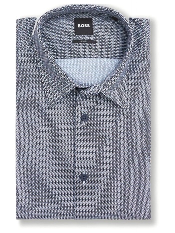 boss πουκαμισο μικροσχεδιο slim fit p-roan-kent-c1-233 μπλε σε προσφορά