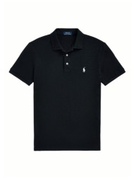 ralph lauren polo custom slim fit stretch mesh logo μαυρο