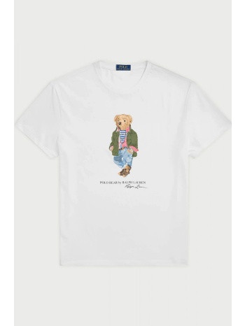 ralph lauren t-shirt classic fit logo bear λευκο σε προσφορά
