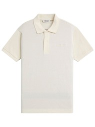 guess jeans polo logo εκρου