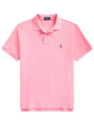 ralph lauren polo custom slim fit logo ροζ