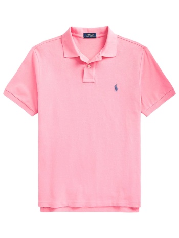 ralph lauren polo custom slim fit logo ροζ σε προσφορά