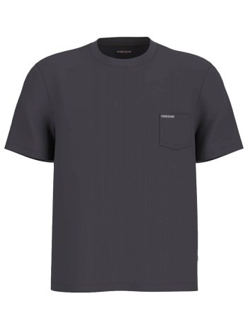 guess jeans t-shirt crewneck regular fit logo μαυρο σε προσφορά