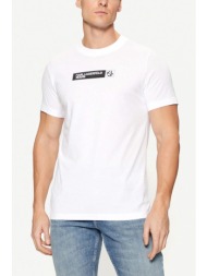 karl lagerfeld jeans t-shirt klj slim graphic tee λευκο