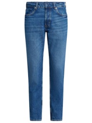 karl lagerfeld jeans παντελονι jeans klj tapered denim μπλε σκουρο