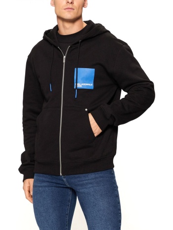 karl lagerfeld jeans φουτερ full zip klj regular box logo σε προσφορά