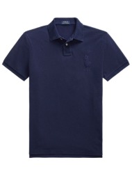 ralph lauren polo custom slim fit big logo μπλε