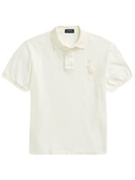 ralph lauren polo custom slim fit big logo εκρου