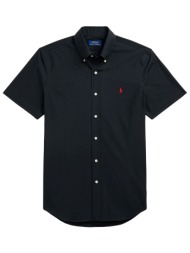 ralph lauren πουκαμισο button down custom fit ss μαυρο