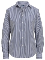 ralph lauren πουκαμισο classics ριγε λευκο-μπλε