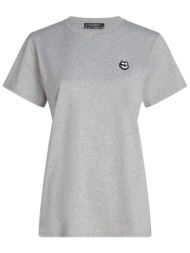karl lagerfeld t-shirt ikon patch logo γκρι