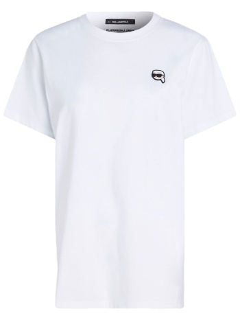 karl lagerfeld t-shirt ikon patch logo λευκο σε προσφορά