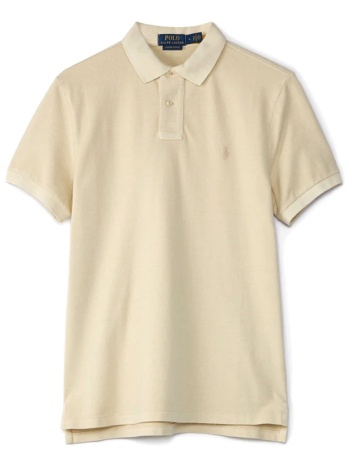 ralph lauren polo custom slim fit logo μπεζ σε προσφορά