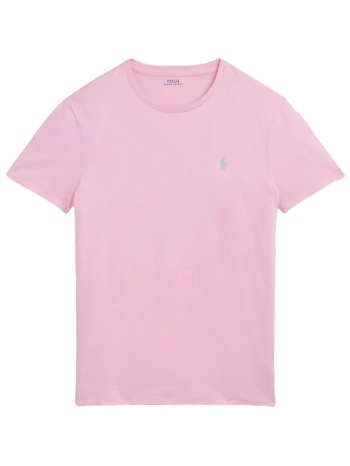 ralph lauren t-shirt custom slim fit logo ροζ σε προσφορά
