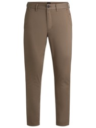 boss παντελονι chino slim fit h-kaiton πουρο καφε