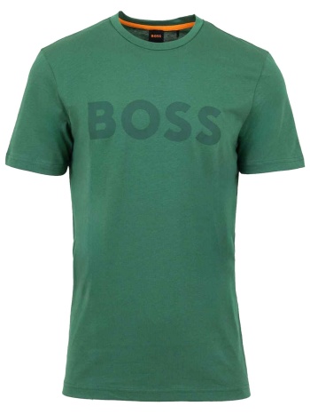 boss casual t-shirt με σταμπα regular fit thinkig 1 πρασινο σε προσφορά