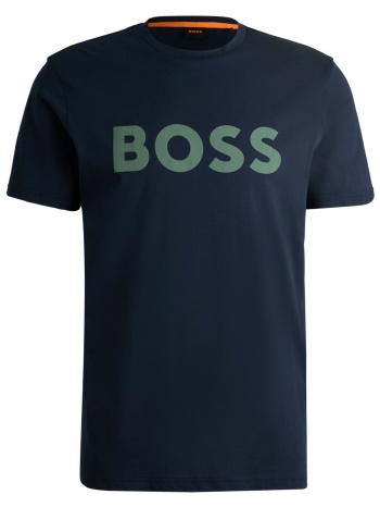 boss casual t-shirt με σταμπα regular fit thinkig 1 σκουρο σε προσφορά