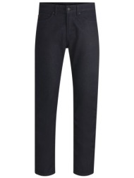 boss casual παντελονι jeans regular fit re.maine bc-c σκουρο μπλε