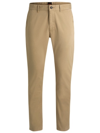 boss casual παντελονι chino slim fit μπεζ