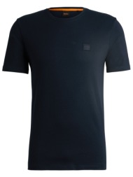 boss casual t-shirt relaxed fit tales σκουρο μπλε