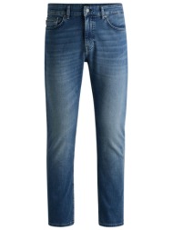 boss casual παντελονι jeans slim fit delaware bo denim μπλε