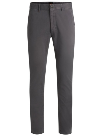 boss casual παντελονι chino slim fit γκρι