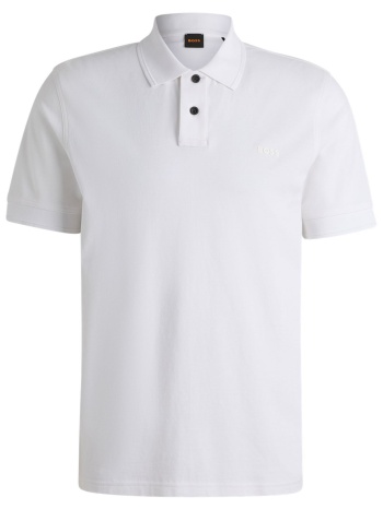 boss casual polo regular fit prime λευκο