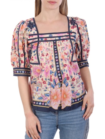 farm rio μπλουζα-πουκαμισο superbloom tapestry cream floral σε προσφορά