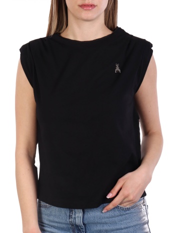 patrizia pepe maglia t-shirt logo πλατη μαυρο σε προσφορά