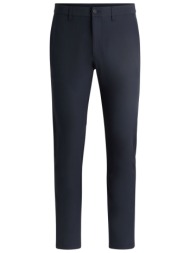 boss athleisure παντελονι chino slim fit t_commuter-slim σκουρο μπλε