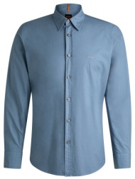 boss casual πουκαμισο regular fit relegant_6_m μπλε ραφ