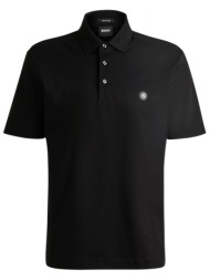 boss polo regular fit c-parris 01 μαυρο