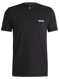 boss athleisure t-shirt tee mb μαυρο