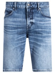 boss casual βερμουδα jeans regular fit re maine shorts bo μπλε