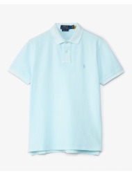ralph lauren polo custom slim fit logo γαλαζιο