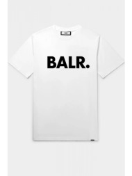 balr. t-shirt brand straight fit logo λευκο