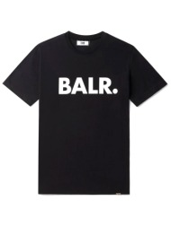 balr. t-shirt brand straight fit logo μαυρο